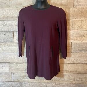 🛍️3/$30 Lord & Taylor women’s‎ purple tunic  in size large